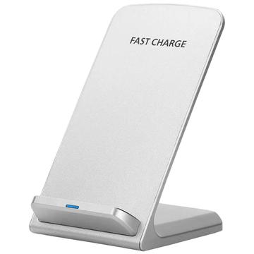 Carregador sem fios Z2 15W Suporte de carregamento rápido para telemóvel para iPhone Samsung Huawei Xiaomi - Branco