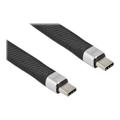 Cabo USB Tipo-C DeLOCK USB 3.2 Gen 2 13cm - Preto