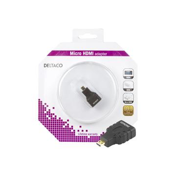 Adaptador Deltaco Micro HDMI - Preto