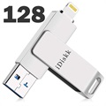 Pen Drive iDiskk OTG - USB Type-A/Lightning - 128GB