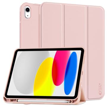 Capa dobrável com três dobras para caneta Tech-Protect SmartCase para iPad 2022/2025 - Cor-de-Rosa