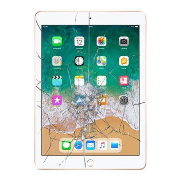 Reparação de vidro de ecrã e ecrã táctil para iPad 9.7 (2018) - Branco
