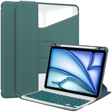 Capa inteligente rotativa 360 para iPad Air 11 2024/2025 com teclado Bluetooth