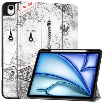 Capa Smart Folio Série Tri-Fold para iPad Air 13 (2025) - Torre Eiffel
