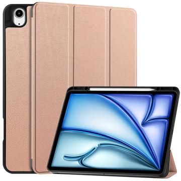 Capa Smart Folio Série Tri-Fold para iPad Air 13 (2025) - Cor-de-Rosa Dourado