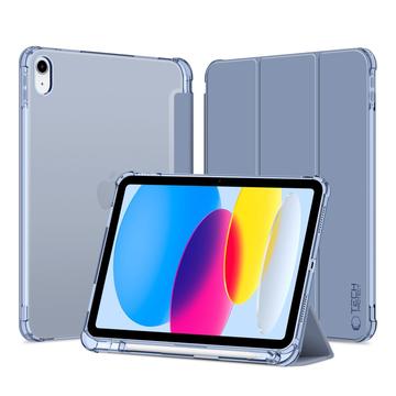 iPad 2022/2025 Capa dobrável tripla folio híbrida Tech-Protect SmartCase Pen - Cristal Azul