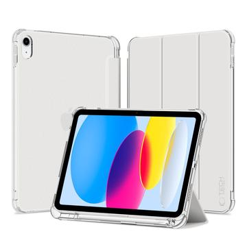 iPad 2022/2025 Capa dobrável tripla folio híbrida Tech-Protect SmartCase Pen - Cristal Prata
