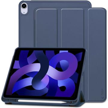 iPad Air 11 2024/2025/Air 2020/2022 Capa dobrável com três dobras Tech-Protect SmartCase Pen Folio - Azul escuro