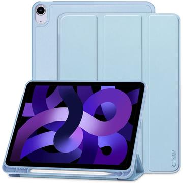 iPad Air 11 2024/2025/Air 2020/2022 Capa dobrável com três dobras Tech-Protect SmartCase Pen Folio - Azul celeste