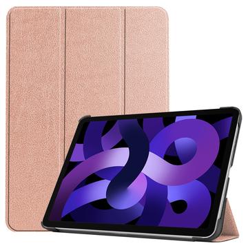Bolsa Fólio Inteligente Tri-Fold para iPad Air 11 (2024) - Cor-de-Rosa Dourado