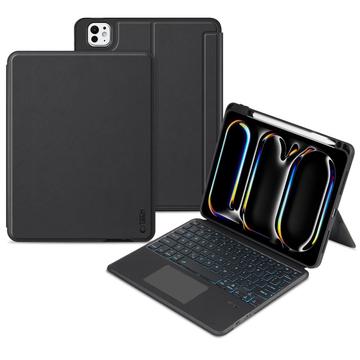 Capa para teclado Bluetooth Tech-Protect SmartCase Mag Pen para iPad Pro 11 2024/2025 - Preto