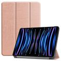 Bolsa Fólio Inteligente Tri-Fold para iPad Pro 11 (2024) - Cor-de-Rosa Dourado