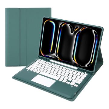 Bolsa com Teclado Bluetooth para iPad Pro 13 2024/2025 - Verde Escuro