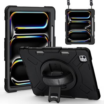Capa com Alça Heavy Duty 360 para iPad Pro 13 2024/2025 - Preto