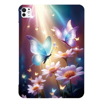 Capa em TPU Stylish Ultra-Slim para iPad Pro 13 2024/2025 - Borboleta Floral