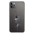 Reparação da capa traseira do iPhone 11 Pro Max - só vidro - Preto