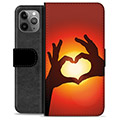Bolsa tipo Carteira - iPhone 11 Pro Max - Silhueta de Coração