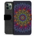 Bolsa tipo Carteira para iPhone 11 Pro  - Mandala Colorida