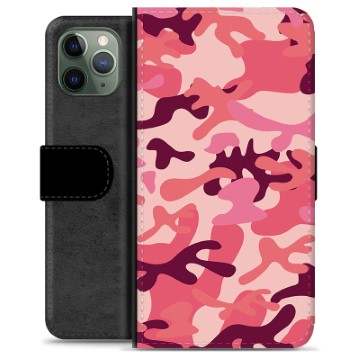 Bolsa tipo Carteira para iPhone 11 Pro  - Camuflagem Rosa