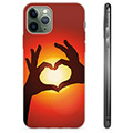 Capa de TPU - iPhone 11 Pro - Silhueta de Coração