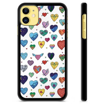 Capa Protectora - iPhone 11 - Corações