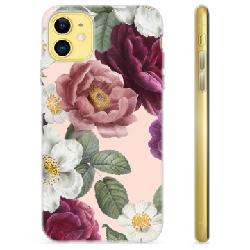 Capa de TPU para iPhone 11  - Flores Românticas