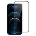 iPhone 12/12 Pro Protetor de ecrã de vidro temperado Lippa 2.5D Full Cover - 9H - Bordo preto