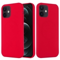 Capa de silicone líquido para iPhone 12 Mini - Compatível com MagSafe - Vermelho