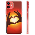 Capa de TPU - iPhone 12 mini - Silhueta de Coração