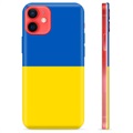 Capa de TPU Bandeira da Ucrânia  para iPhone 12 mini  - Amarelo e azul claro