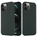 Capa de silicone líquido para iPhone 12/12 Pro - Compatível com MagSafe - Verde Escuro