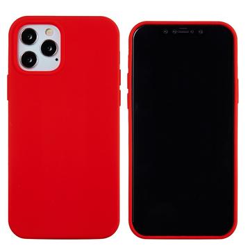 Capa de Silicone Líquido para iPhone 12 Pro Max - Vermelho