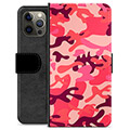Bolsa tipo Carteira - iPhone 12 Pro Max - Camuflagem Rosa