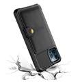 Capa de TPU para iPhone 12 Pro Max com Suporte para Cartão - Preto