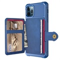 Capa de TPU para iPhone 12 Pro Max com Suporte para Cartão - Azul