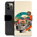 Bolsa tipo Carteira - iPhone 12 Pro Max - Colagem Abstrata