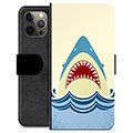 Bolsa tipo Carteira - iPhone 12 Pro Max - Mandíbulas de Tubarão