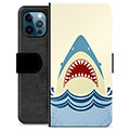 Bolsa tipo Carteira - iPhone 12 Pro - Mandíbulas de Tubarão