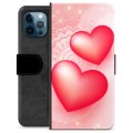 Bolsa tipo Carteira para iPhone 12 Pro  - Amor