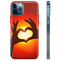 Capa de TPU - iPhone 12 Pro - Silhueta de Coração