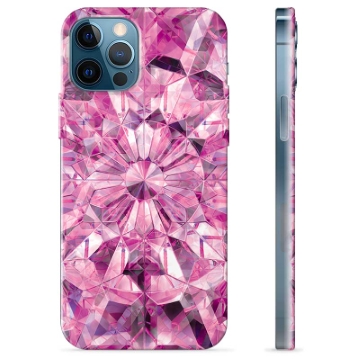 Capa de TPU - iPhone 12 Pro - Cristal Rosa