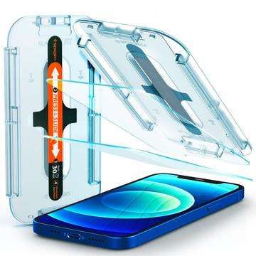 Protetor de Ecrã Spigen Glas.tR Ez Fit para iPhone 12/12 Pro - 2 Unidades