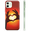 Capa de TPU - iPhone 12 - Silhueta de Coração