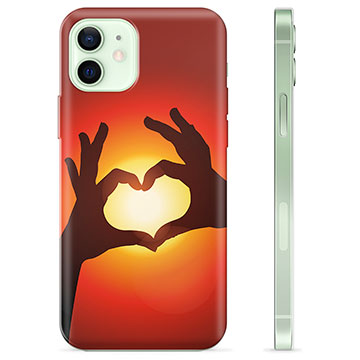 Capa de TPU - iPhone 12 - Silhueta de Coração