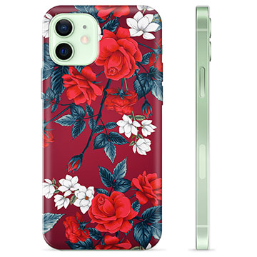 Capa de TPU para iPhone 12  - Flores Vintage