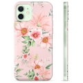 Capa de TPU - iPhone 12 - Flores em Aquarela