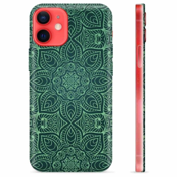 Capa de TPU - iPhone 12 mini - Mandala Verde