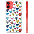 Capa de TPU - iPhone 12 mini - Corações