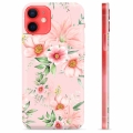 Capa de TPU - iPhone 12 mini - Flores em Aquarela