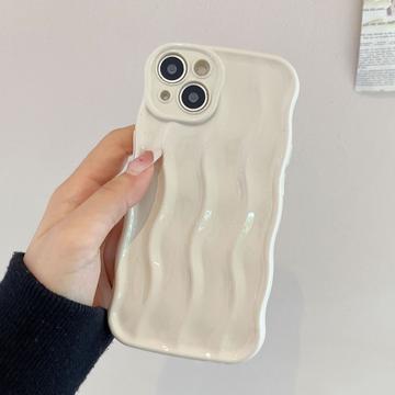Capa Ondulada Linear 3D para iPhone 13 - Branco